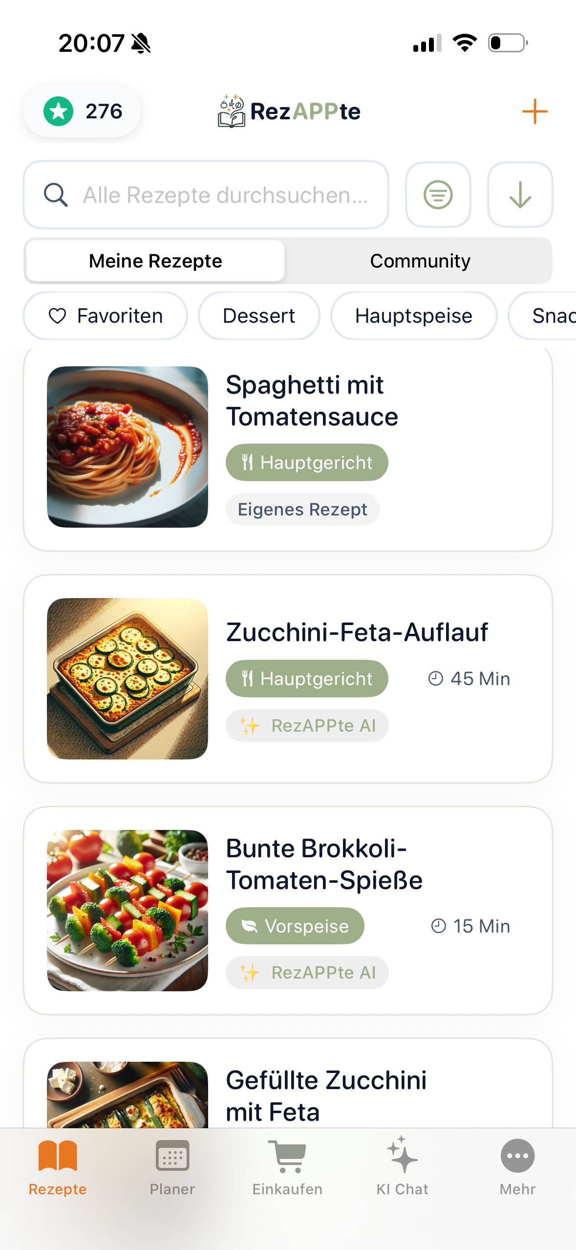 Rezepte durchsuchen